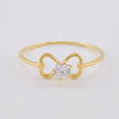Anillo Moño Chispa 1.05 g / T8 Oro Amarillo 18K