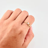 Anillo Moño Chispa 1.05 g / T8 1/4 Oro Amarillo 18K