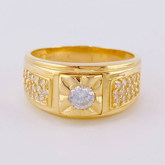 Basteado Signet Ring 8.4 g / T10 3/4 18K Yellow Gold