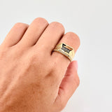 Rustic Tribal Ring 4.9 g / T9 Yellow Gold 18K