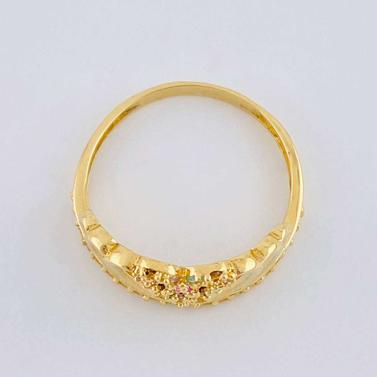 Anillo Corazon Corona 2.45 g / T7 Oro Amarillo 18K