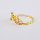 Anillo 15'S Corona 1.8 g / T6 1/4 Oro Amarillo 18K