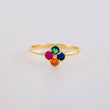 Clover Four-Leaf Ring 1.35 g / T5 3/4 Yellow Gold 18K