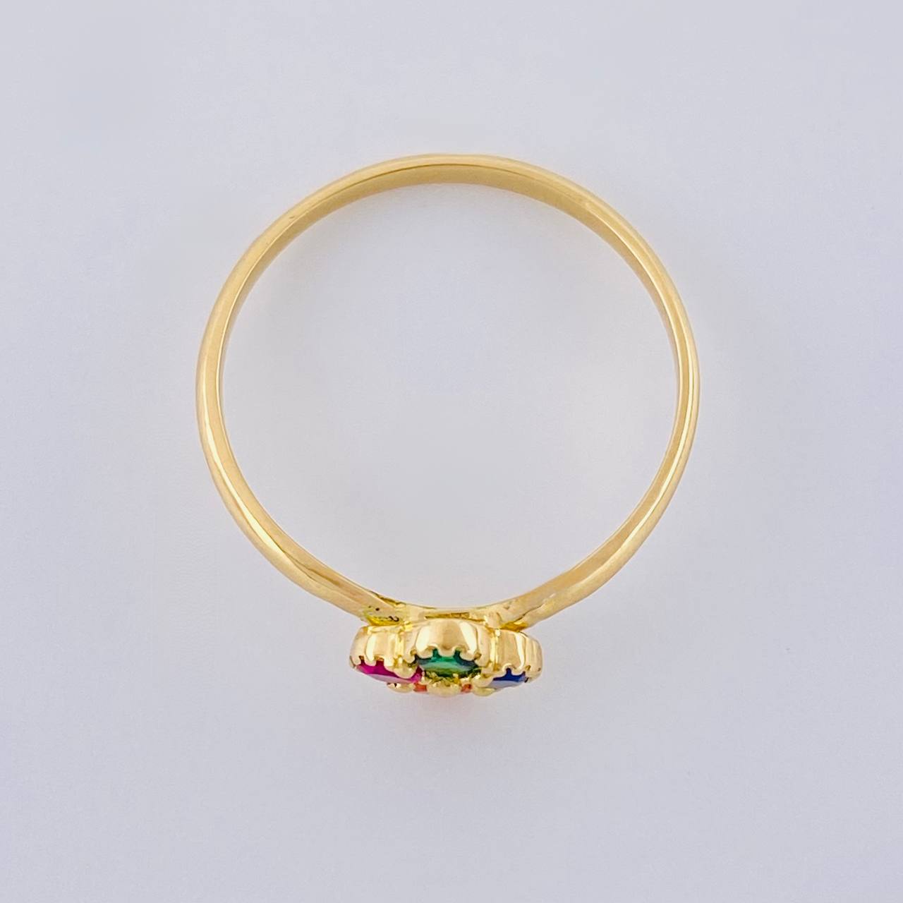 Clover Four-Leaf Ring 1.35 g / T5 3/4 Yellow Gold 18K
