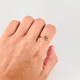 Clover Four-Leaf Ring 1.35 g / T5 3/4 Yellow Gold 18K