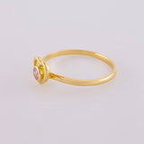 Anillo Corazon Vacio 1.55 g / T7 Oro Amarillo 18K