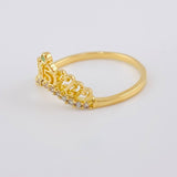Ring 15'S Crown 1.9 g / T6 1/2 Yellow Gold 18K