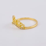Anillo 15'S Corona 1.8 g / T8 Oro Amarillo 18K