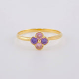 Four-Leaf Clover Ring 1.5 g / T6 1/2 Yellow Gold 18K