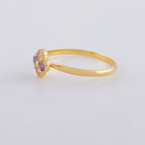 Four-Leaf Clover Ring 1.5 g / T6 1/2 Yellow Gold 18K