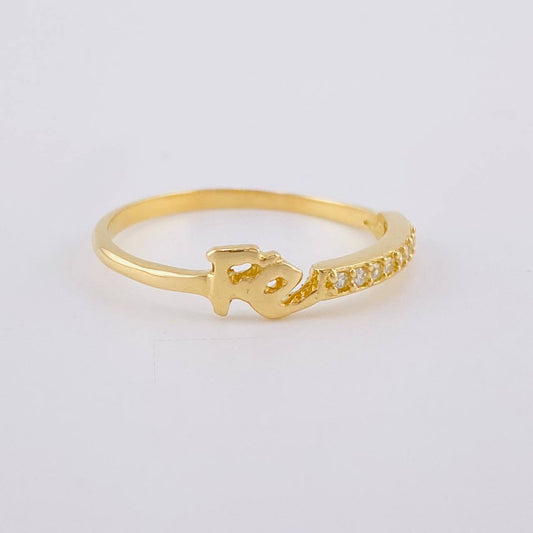 Anillo Fe 1.45 g / T8 1/4 Oro Amarillo 18K