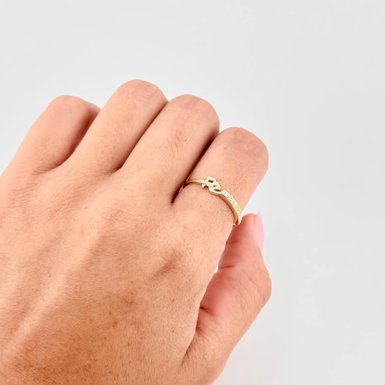 Anillo Fe 1.55 g / T7 1/4 Oro Amarillo 18K