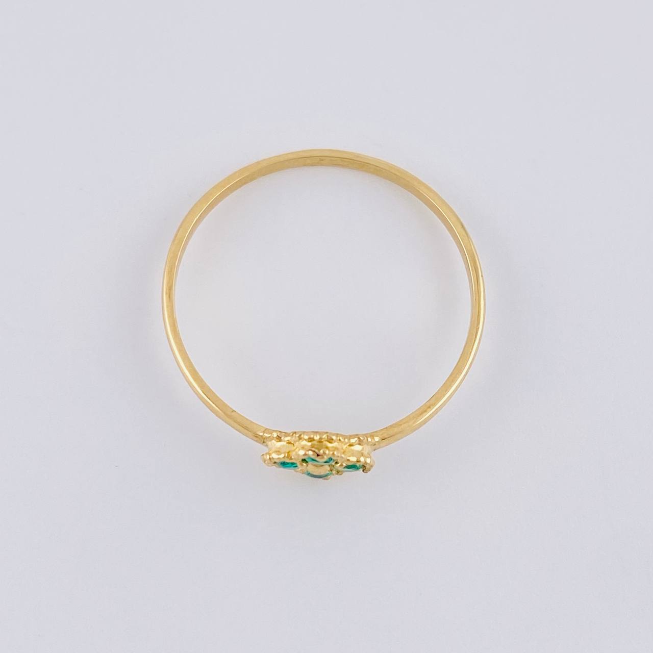 Clover Flower Ring 1.2 g / T8 Yellow Gold 18K