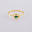Empty Heart Ring 1.5 g / T8 1/4 18K Yellow Gold