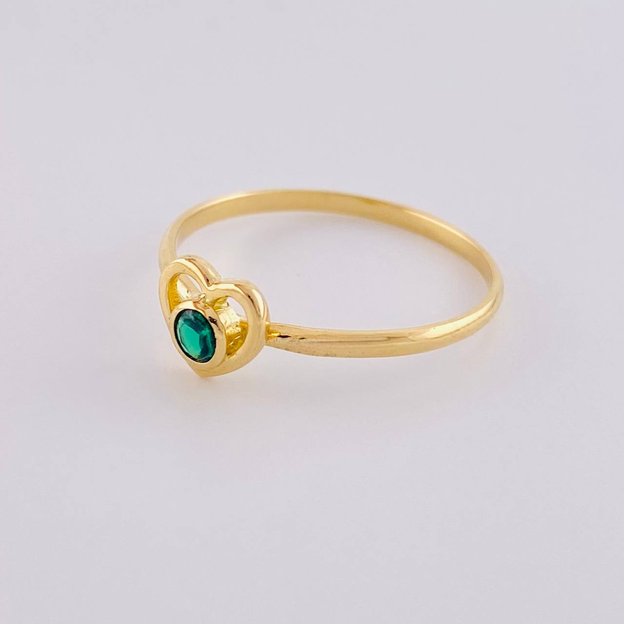 Empty Heart Ring 1.5 g / T8 1/4 18K Yellow Gold