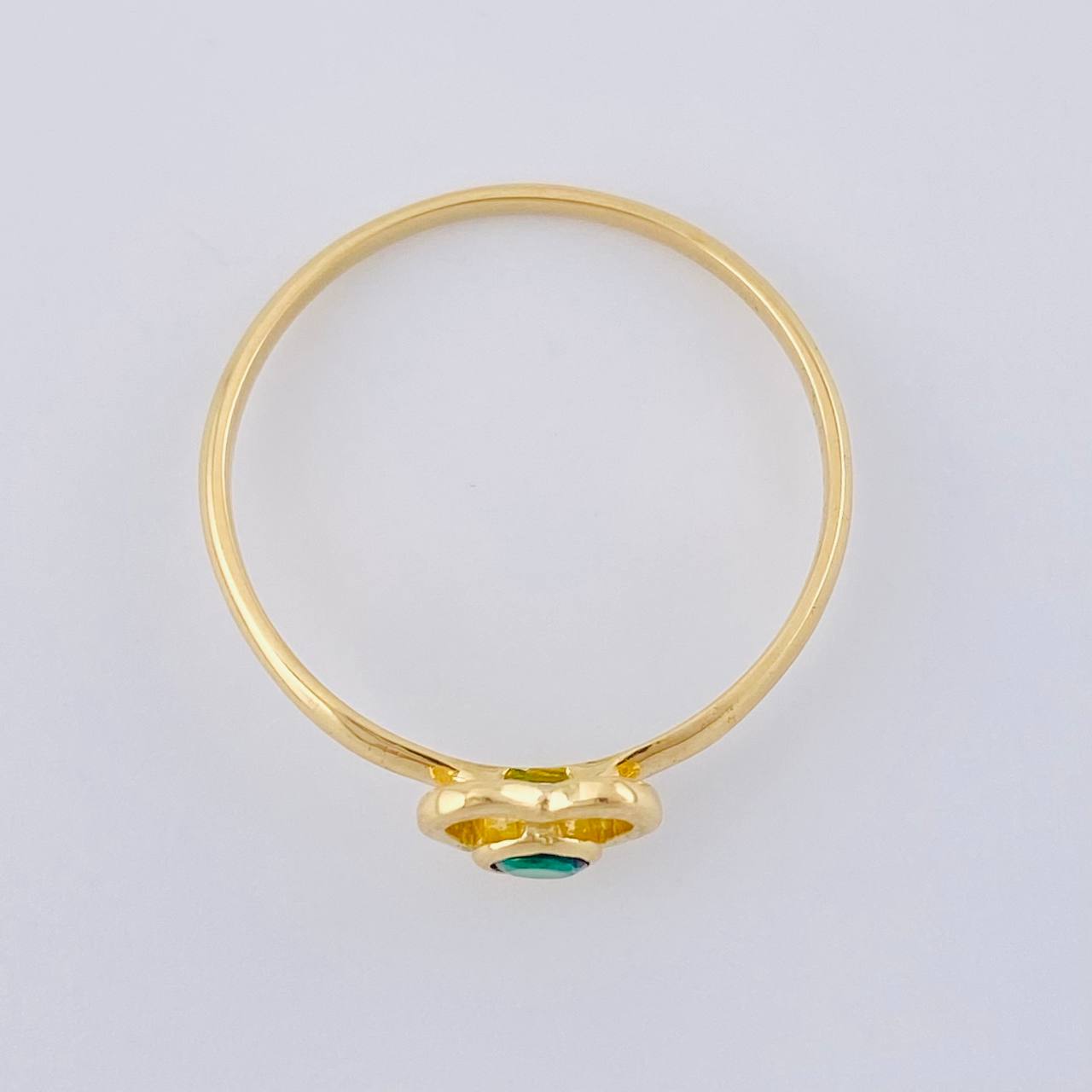 Empty Heart Ring 1.5 g / T8 1/4 18K Yellow Gold