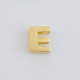 Charm Letter E 0.25g / 1/4 in Yellow Gold 18K
