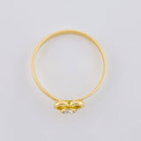 Empty Heart Ring 1.5 g / T8 18K Yellow Gold