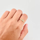 Empty Heart Ring 1.5 g / T8 18K Yellow Gold