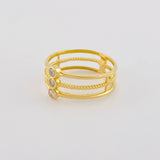 Triple Spark Ring 2.15 g / T6 1/2 18K Yellow Gold