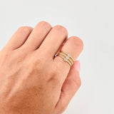 Triple Spark Ring 2.15 g / T6 1/2 18K Yellow Gold