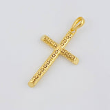 Pendant Cross Filigree 2.65 g / 1 1/2 in 18K Yellow Gold
