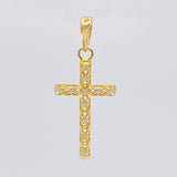 Dije Cruz Azulejo Filigrana 1.45 g / 1 1/2 in Oro Amarillo 18K