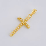 Dije Cruz Azulejo Filigrana 1.45 g / 1 1/2 in Oro Amarillo 18K