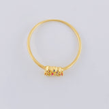Anillo Destellos Corazón 1.05 g / T7 1/2 Oro Amarillo 18K