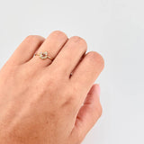 Anillo Destellos Corazón 1.05 g / T7 1/2 Oro Amarillo 18K