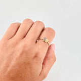 Anillo Mariposa Mate 1.3 g / T6 Oro Amarillo 18K
