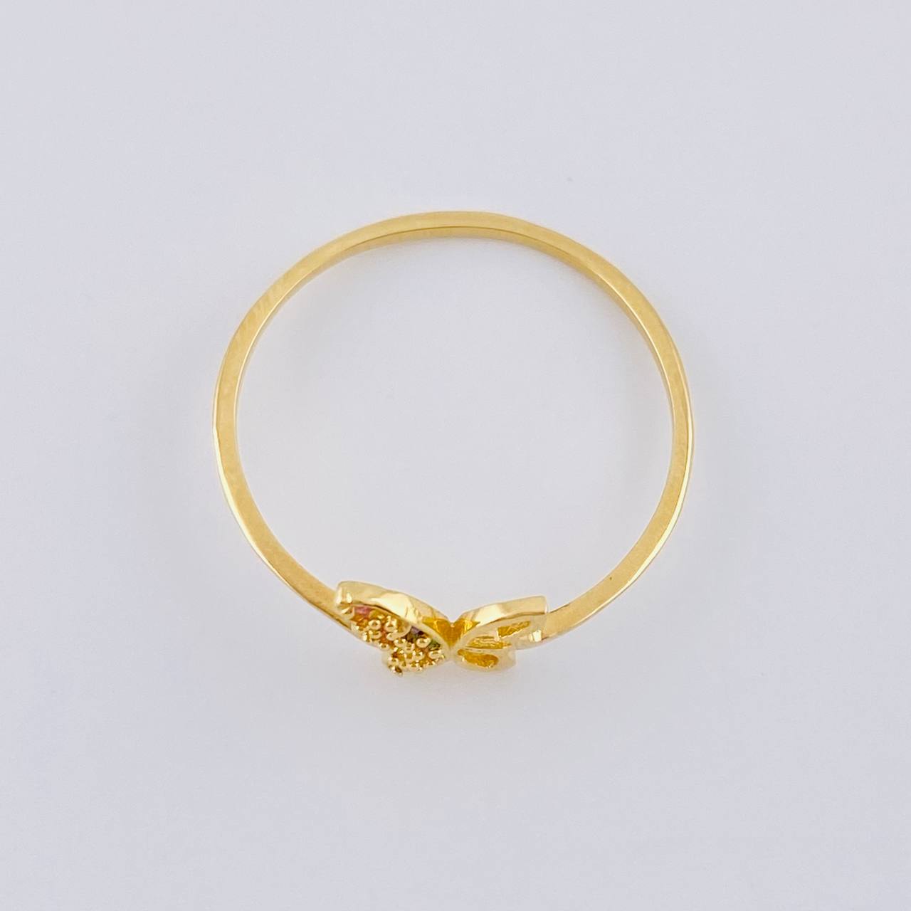 Anillo Mariposa Silueta 1.15 g / T8 1/2 Oro Amarillo 18K