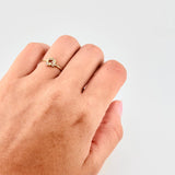 Anillo Destellos Corazón 0.95 g / T5 1/4 Oro Amarillo 18K