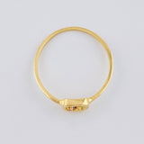 Anillo Cuadro Triqui 0.9 g / T5 1/2 Oro Amarillo 18K