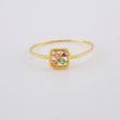 Triqui Frame Ring 0.9 g / T7 1/2 Yellow Gold 18K