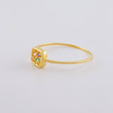 Triqui Frame Ring 0.9 g / T7 1/2 Yellow Gold 18K