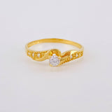 Converging Waves Ring 1.5 g / T6 1/4 18K Yellow Gold