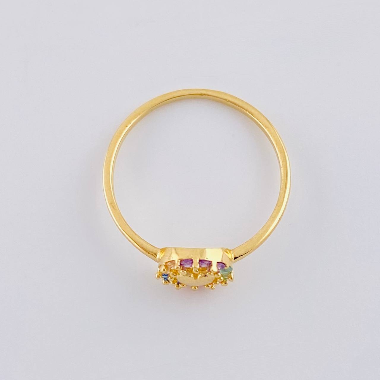 Circle Heart Ring 0.95 g / T4 1/4 Yellow Gold 18K