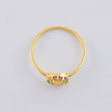 Circle Heart Ring 0.95 g / T4 1/4 Yellow Gold 18K