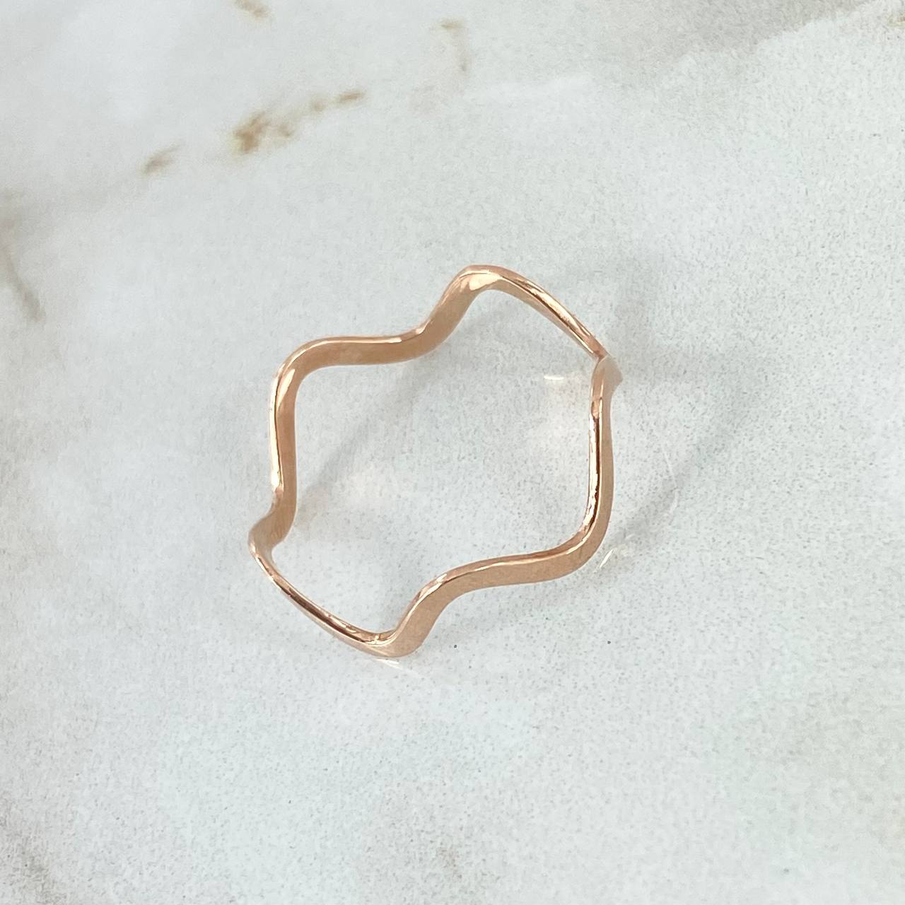 Zig - Zag Ring 0.9gr / T6 3/4 / 18K Rose Gold *
