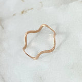 Anillo Zig - Zag 0.9gr / T6 / Oro Rosa 18K ©