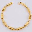 Pulso Rustico Rayado 6gr / 7 1/4 in / 5mm Oro Amarillo 18K ©