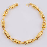 Pulso Rustico Rayado 6gr / 7 1/4 in / 5mm Oro Amarillo 18K ©