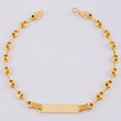 Pulso GC Placa Rectancular 2.5gr / 6 1/2 in / 4mm Oro Amarillo 18K ©