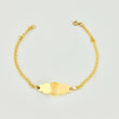 Pulso Bebé Roll On Placa Nube 1.45gr / 5 3/4 in / 2.3mm Oro Amarillo 18K