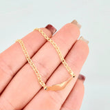 Pulso Bebé Roll On Placa Nube 1.45gr / 5 3/4 in / 2.3mm Oro Amarillo 18K