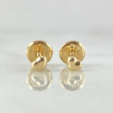 Stud Earrings Heart 0.4gr / 18K Yellow Gold