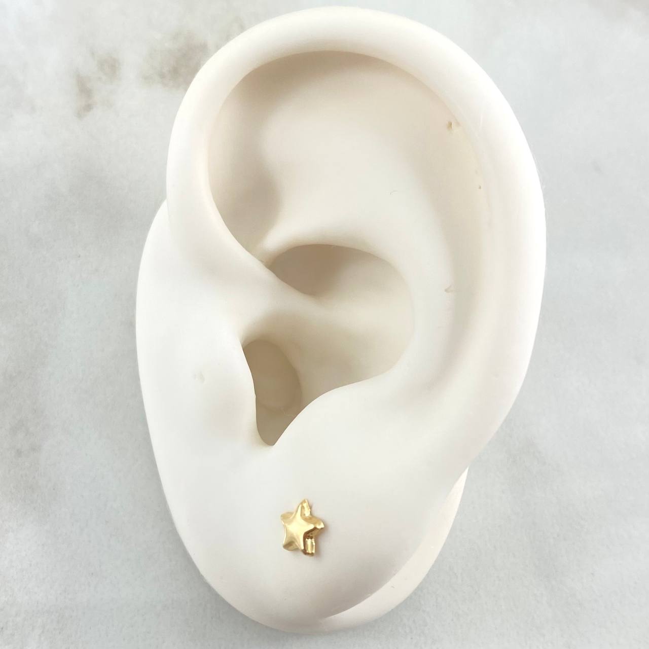 Stud Earrings Star 0.45gr / 18K Gold