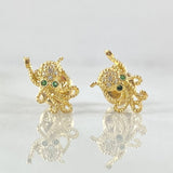 Octopus Stud Earrings 1.1gr / 18K Gold ©