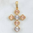 Pendant Cross Clover 4.4gr / 4.1cm / 18K Gold